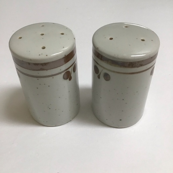 Otagiri Japan Brown Speckled Stoneware Salt & Pepper Shakers Boho Vintage Japan - Picture 10 of 13